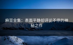 麻豆全集：表面平静却评论不停的神秘之作