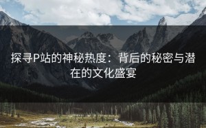 探寻P站的神秘热度：背后的秘密与潜在的文化盛宴