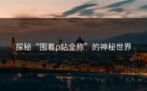 探秘“围着p站全称”的神秘世界