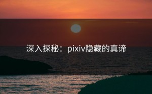 深入探秘：pixiv隐藏的真谛
