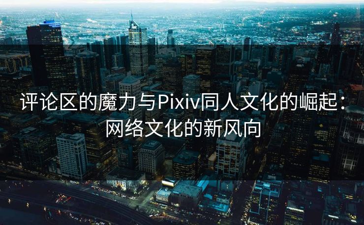 评论区的魔力与Pixiv同人文化的崛起：网络文化的新风向